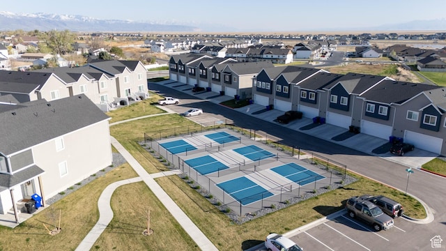 aerial view of residential area
