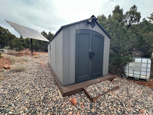 1741 S Red Canyon Dr, Parowan, UT 84761 - view of shed featuring solar panels