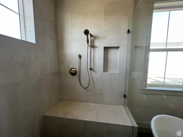 177 E 475 S, Mantua, UT 84324 - bathroom featuring a tile shower