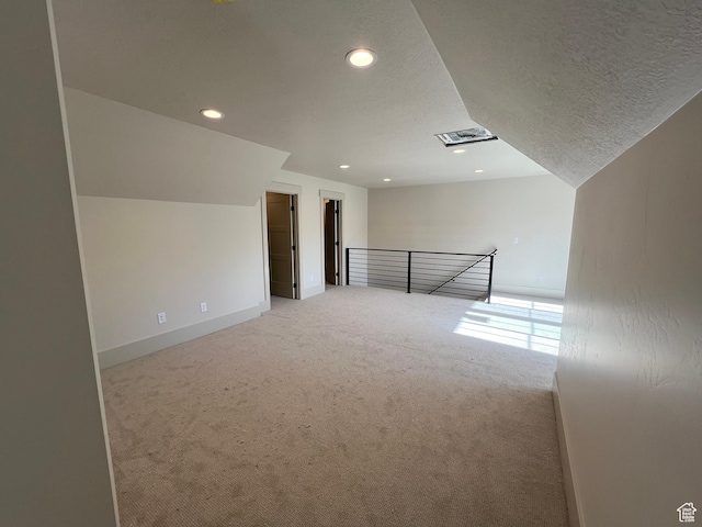 177 E 475 S, Mantua, UT 84324 - bonus room with light carpet, recessed lighting, baseboards, and a textured ceiling