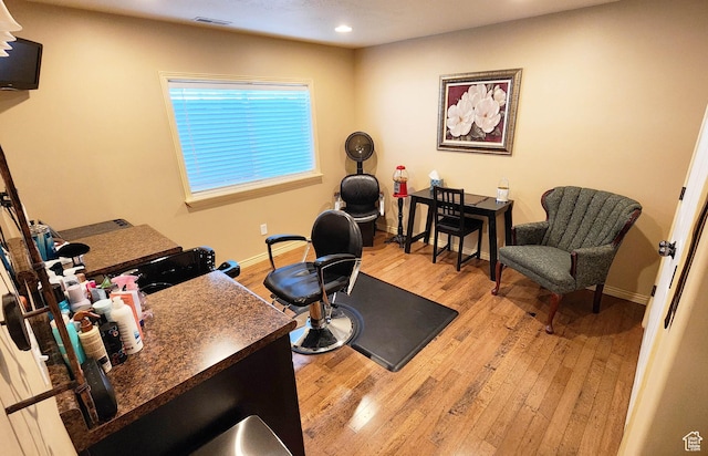 6723 W Hunter Farm Cir S, West Valley City, UT 84128 - office space with light wood finished floors, recessed lighting, and baseboards