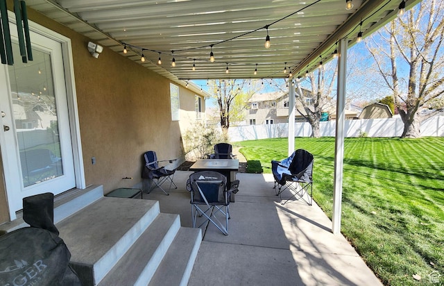 6723 W Hunter Farm Cir S, West Valley City, UT 84128 - view of patio / terrace featuring entry steps