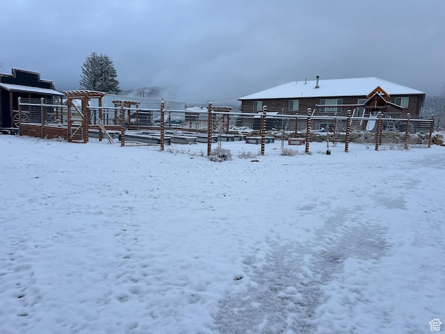 247 N 300 E, Fairview, UT 84629 - yard covered in snow with fence