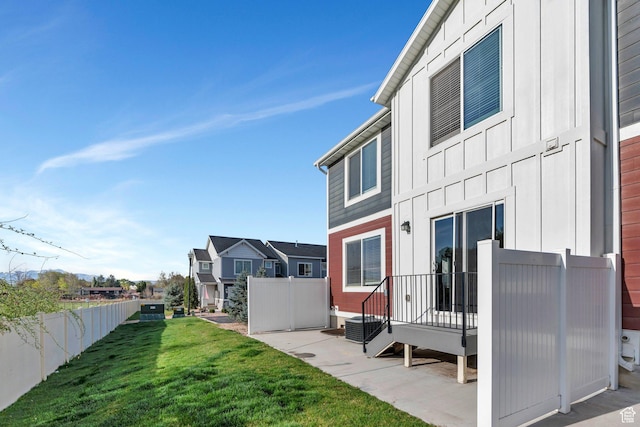 exterior space with a wooden deck and fence