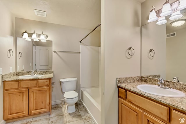 289 S 1000 W Unit 201, Pleasant Grove, UT 84062 - full bath with two vanities, visible vents, and a sink