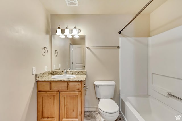 289 S 1000 W Unit 201, Pleasant Grove, UT 84062 - bathroom with toilet, vanity, and visible vents