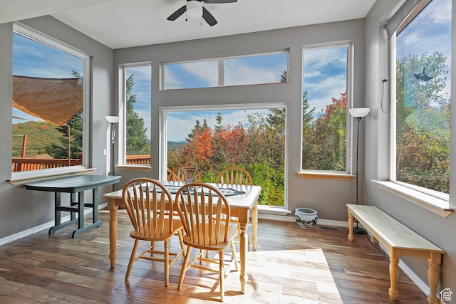 sunroom / solarium with visible vents