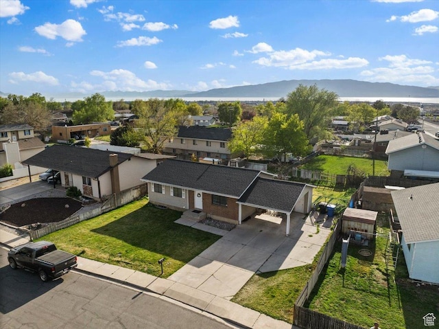 781 N 950 W, Orem, UT 84057 - drone / aerial view featuring a mountain view and a residential view