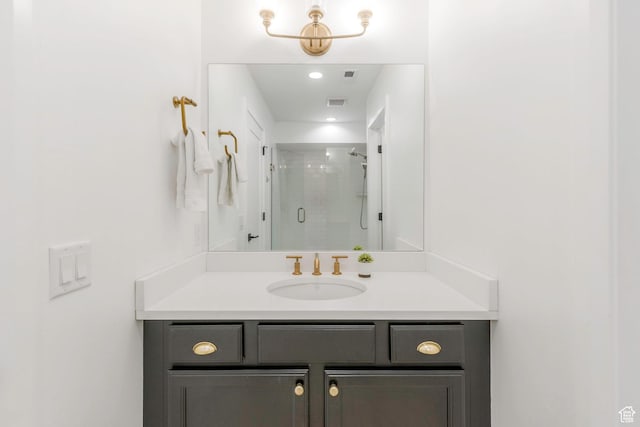 1052 W Cattail Ct Unit E1, Kamas, UT 84036 - bathroom with vanity and a stall shower