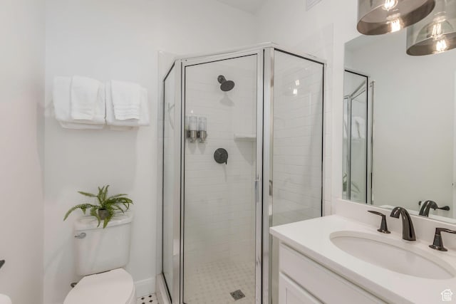 1052 W Cattail Ct Unit E1, Kamas, UT 84036 - full bathroom with a shower stall, toilet, and vanity