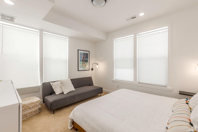 1052 W Cattail Ct Unit E1, Kamas, UT 84036 - bedroom featuring recessed lighting, visible vents, and light colored carpet