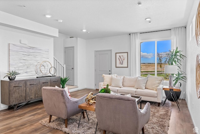 947 N Riverside Dr Unit 977, Saratoga Springs, UT 84045 - living room with dark wood-type flooring and recessed lighting