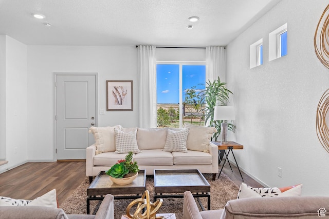 947 N Riverside Dr Unit 977, Saratoga Springs, UT 84045 - living area featuring wood finished floors, baseboards, and plenty of natural light