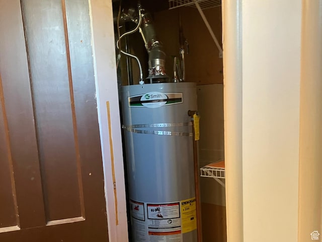 utilities featuring gas water heater