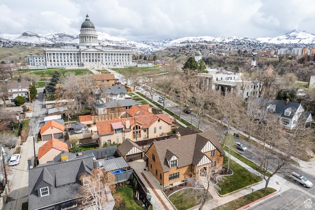 79 E Hillside Ave, Salt Lake City, UT 84103 - birds eye view of property with a mountain view