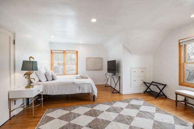 79 E Hillside Ave, Salt Lake City, UT 84103 - bedroom featuring recessed lighting, wood finished floors, and baseboards