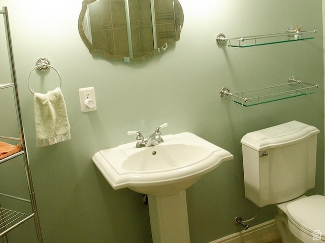 1849 E Gracey Ln S, Sandy, UT 84092 - bathroom with baseboards and toilet