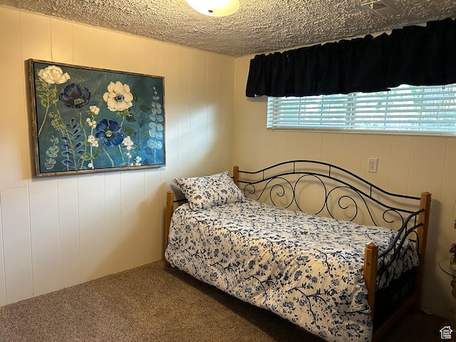 3748 W 5140 S, Taylorsville, UT 84129 - bedroom with carpet flooring, a textured ceiling, and visible vents