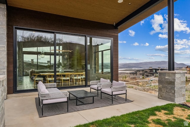 11431 N Ursa Cir Unit 56, Heber City, UT 84032 - view of patio / terrace featuring a mountain view