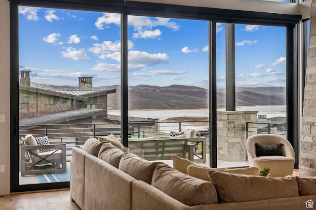11431 N Ursa Cir Unit 56, Heber City, UT 84032 - interior space featuring a water and mountain view