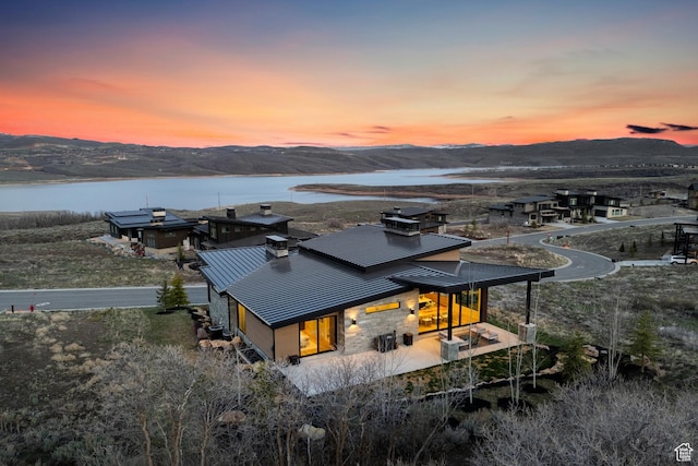 11431 N Ursa Cir Unit 56, Heber City, UT 84032 - aerial view at dusk with a water view