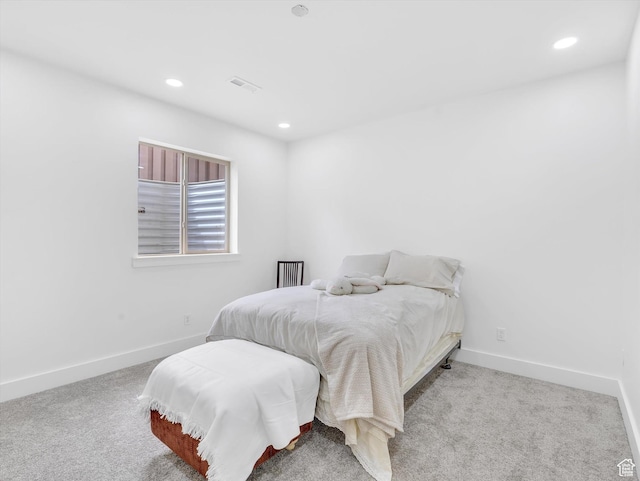 1055 N 1000 E, Mapleton, UT 84664 - bedroom featuring visible vents, carpet floors, baseboards, and recessed lighting