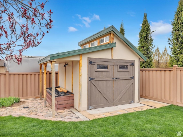 1055 N 1000 E, Mapleton, UT 84664 - view of shed featuring a fenced backyard