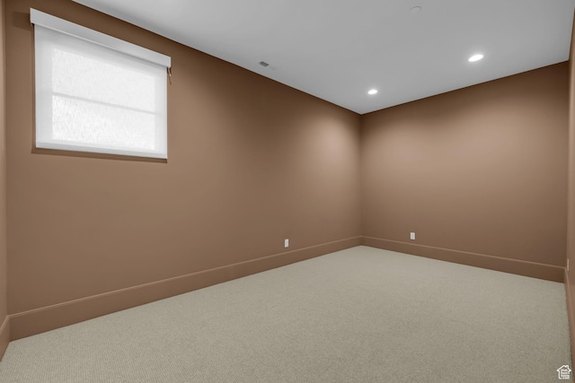 565 W Autumn Blaze, Woodland Hills, UT 84653 - carpeted empty room with recessed lighting, visible vents, and baseboards
