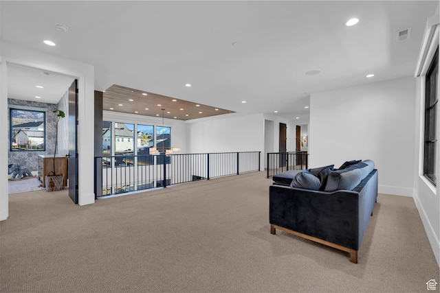 565 W Autumn Blaze, Woodland Hills, UT 84653 - interior space with visible vents, recessed lighting, and light colored carpet