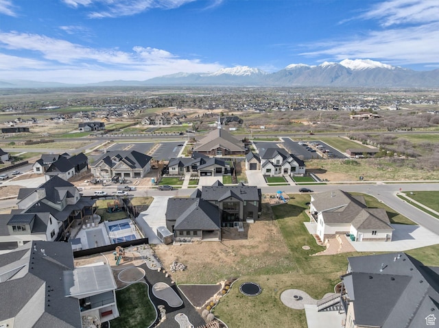 565 W Autumn Blaze, Woodland Hills, UT 84653 - birds eye view of property featuring a mountain view and a residential view