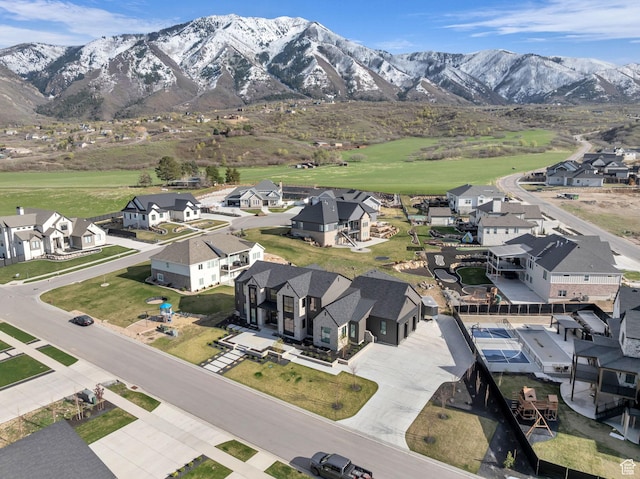 565 W Autumn Blaze, Woodland Hills, UT 84653 - bird's eye view with a mountain view and a residential view