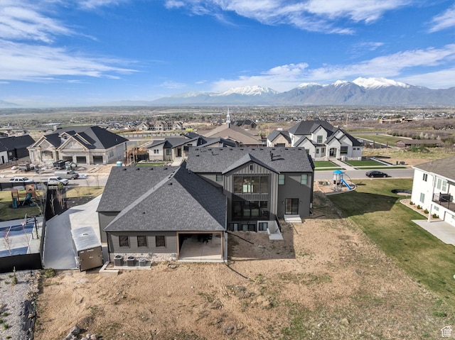 565 W Autumn Blaze, Woodland Hills, UT 84653 - birds eye view of property with a residential view and a mountain view