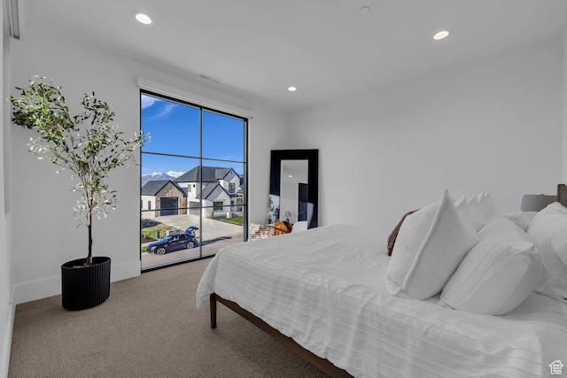 565 W Autumn Blaze, Woodland Hills, UT 84653 - carpeted bedroom with visible vents, baseboards, and recessed lighting