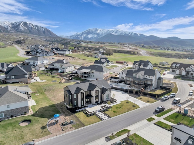 565 W Autumn Blaze, Woodland Hills, UT 84653 - birds eye view of property featuring a mountain view and a residential view