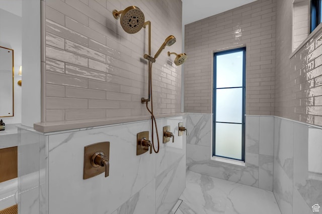 565 W Autumn Blaze, Woodland Hills, UT 84653 - bathroom with marble finish floor and a marble finish shower