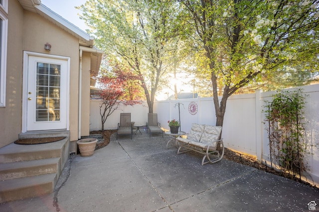 11855 S Cottage Side Way E, Draper, UT 84020 - view of patio / terrace featuring a fenced backyard