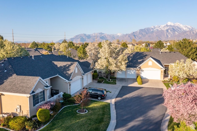 11855 S Cottage Side Way E, Draper, UT 84020 - aerial view with a residential view and a mountain view