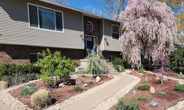 view of front facade with brick siding