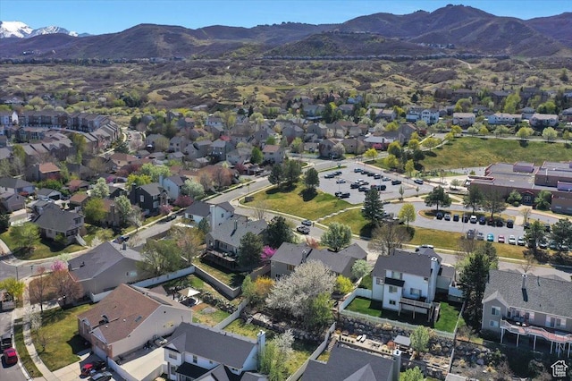 857 E Park School Rd, Draper, UT 84020 - bird's eye view featuring a mountain view and a residential view