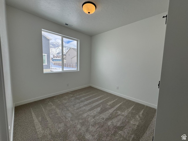 251 E Montgomery Ln, North Ogden, UT 84414 - carpeted spare room with baseboards, a textured ceiling, and visible vents