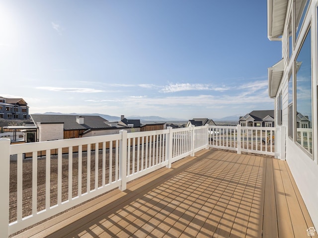 1554 S 920 E, Salem, UT 84653 - deck featuring a residential view and a mountain view