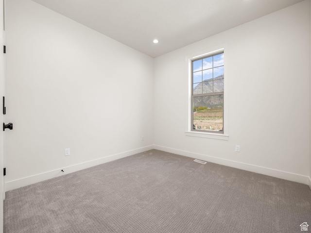 1554 S 920 E, Salem, UT 84653 - carpeted spare room featuring visible vents, baseboards, and recessed lighting