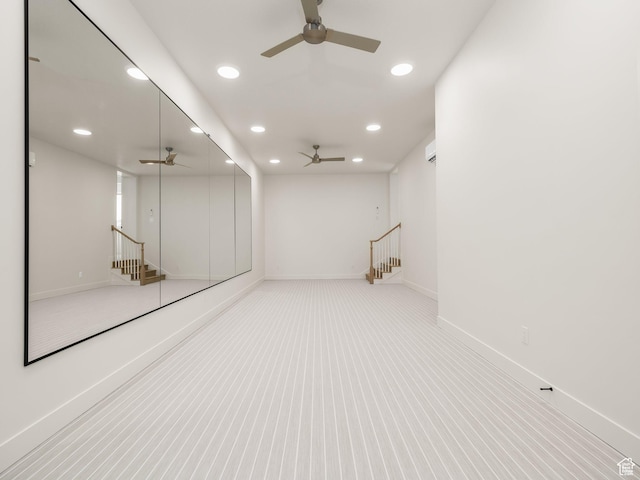 1554 S 920 E, Salem, UT 84653 - spare room with light carpet, a ceiling fan, baseboards, and recessed lighting