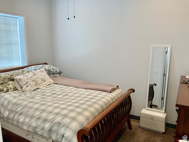 bedroom with baseboards