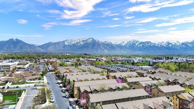 3708 S Luchars Ln W, Salt Lake City, UT 84115 - birds eye view of property with a mountain view and a residential view
