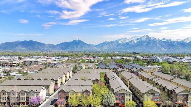 3708 S Luchars Ln W, Salt Lake City, UT 84115 - birds eye view of property with a residential view and a mountain view