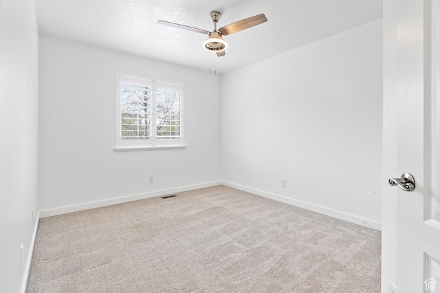 1354 S Star Cir W, Saratoga Springs, UT 84045 - spare room with carpet, visible vents, and ceiling fan