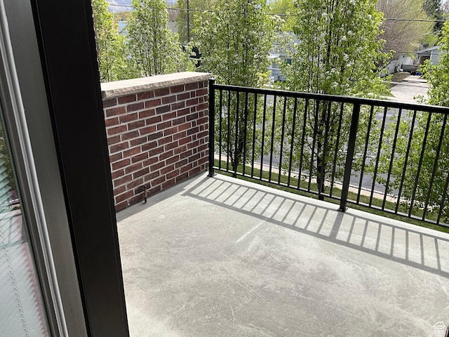 view of balcony