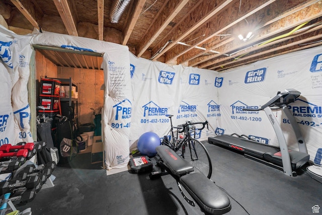 view of workout room