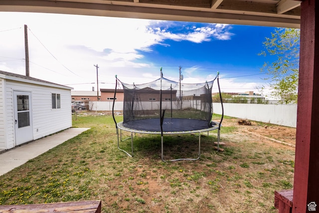 418 E 100 N, Vernal, UT 84078 - view of yard featuring a trampoline and fence